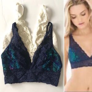 Bundle of Soma Lace Plunge Bralettes